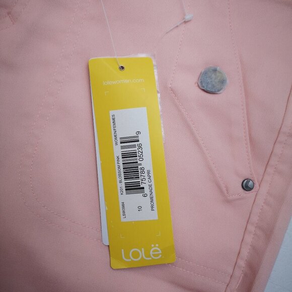 NWT Lole Stretch Ladies Size 10 Pink UPS 50+ Sun Protection Capri Pants - Picture 4 of 14